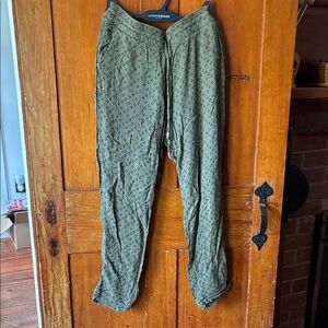Old Navy Green Linen Pants XS